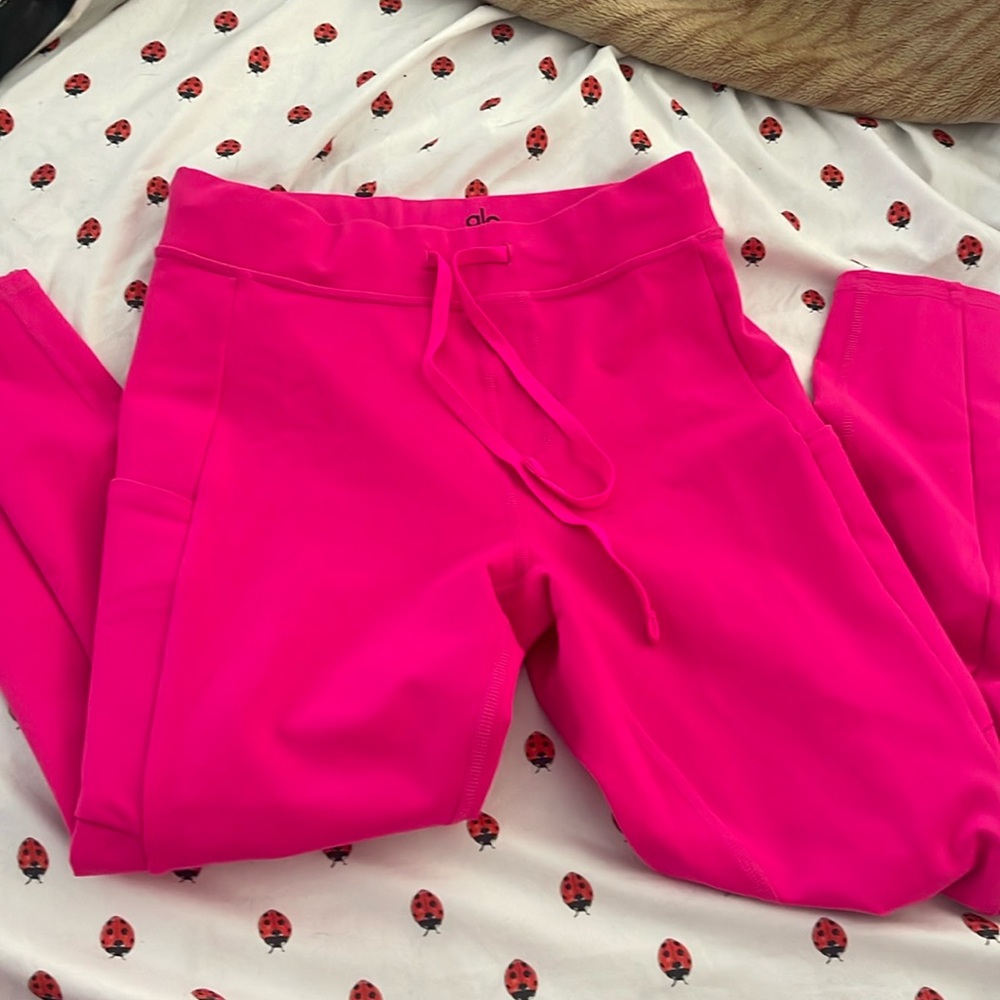 Fuchsia pink  alo pants size small